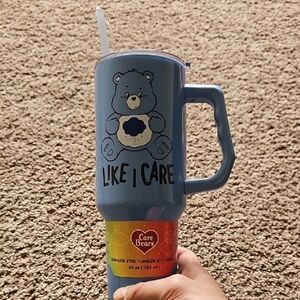 Care Bears Blue Tumbler with Handle